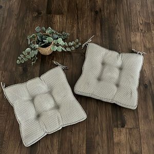 At Home Tufted Chair Cushions Set of Two